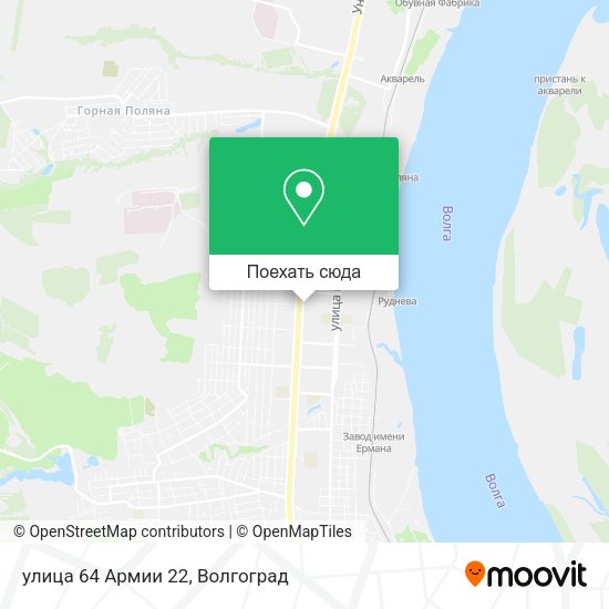 Карта улица 64 Армии 22