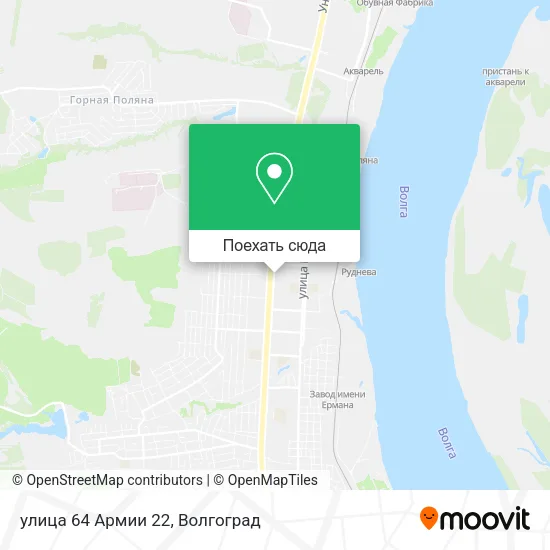 Карта улица 64 Армии 22