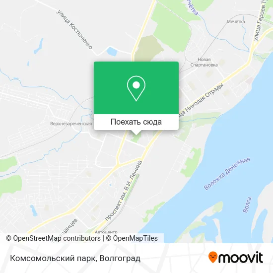 Карта Комсомольский парк