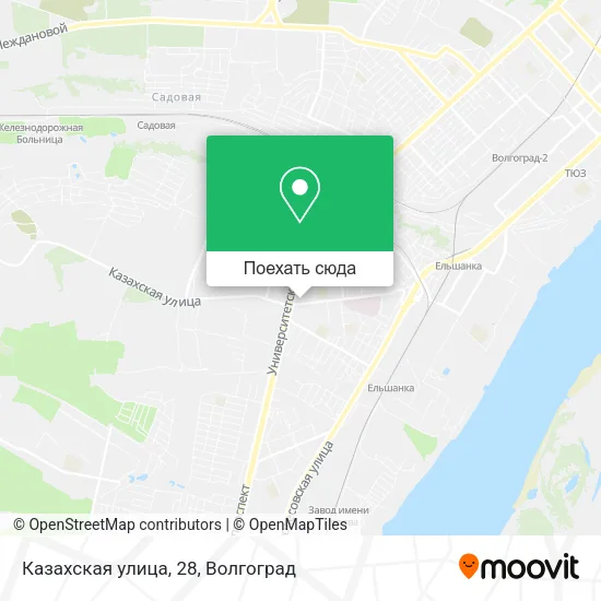 Карта Казахская улица, 28