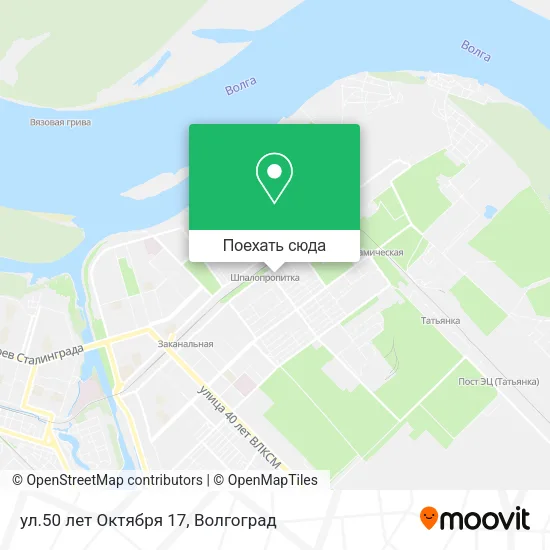 Карта ул.50 лет Октября 17