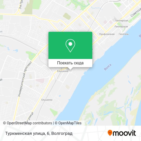 Карта Туркменская улица, 6
