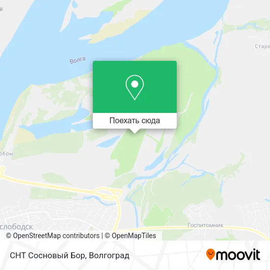 Карта СНТ Сосновый Бор