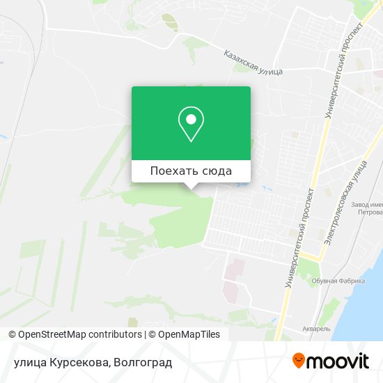 Карта улица Курсекова