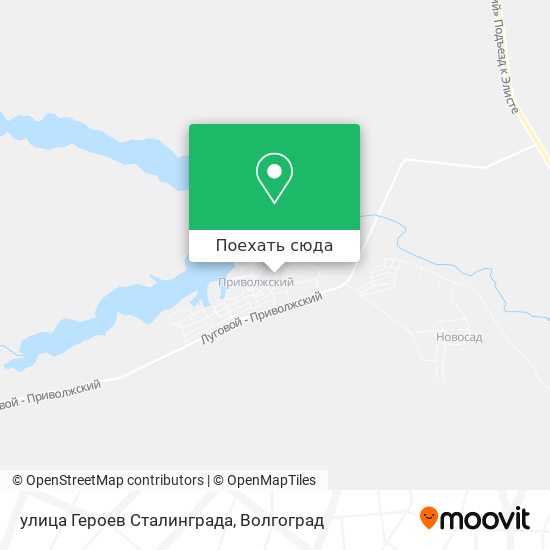 Карта улица Героев Сталинграда