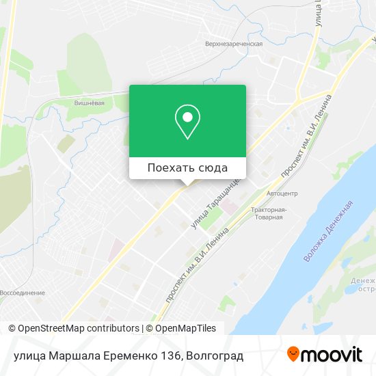 Карта улица Маршала Еременко 136