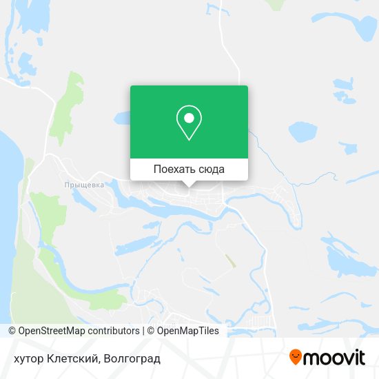 Карта хутор Клетский