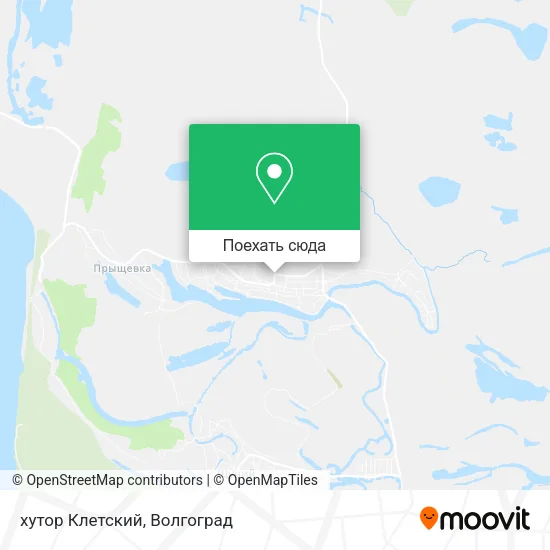 Карта хутор Клетский