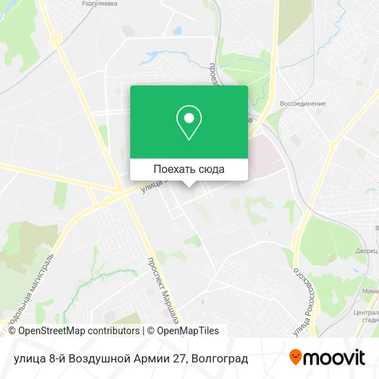 Карта улица 8-й Воздушной Армии 27