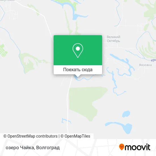 Карта озеро Чайка