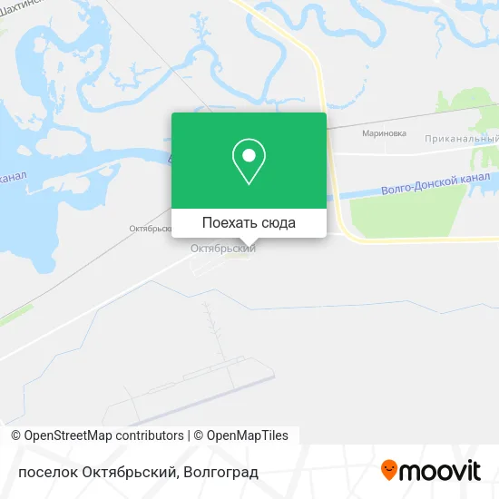 Карта поселок Октябрьский