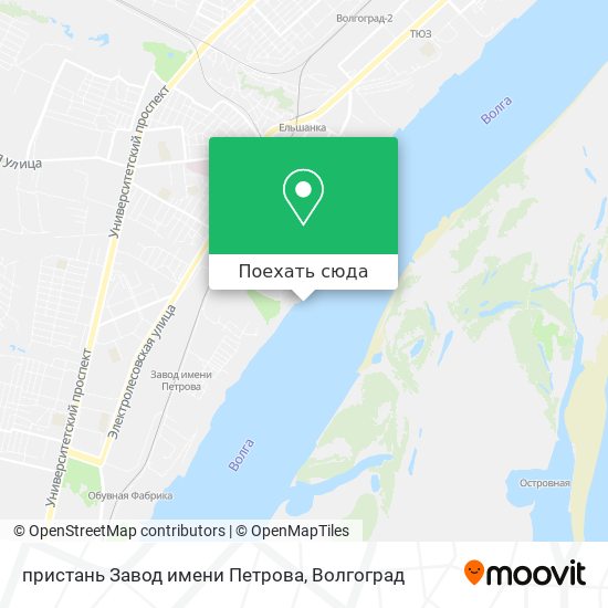 Карта пристань Завод имени Петрова