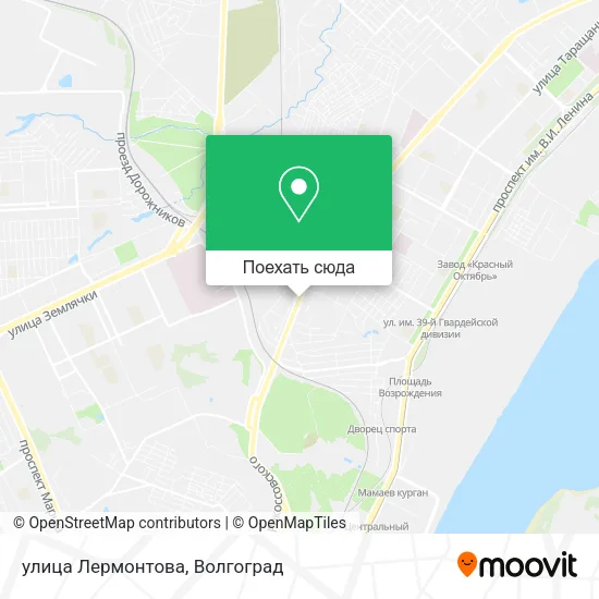 Карта улица Лермонтова
