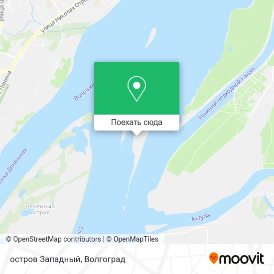 Карта остров Западный