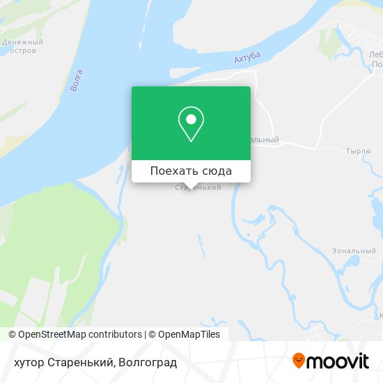 Карта хутор Старенький