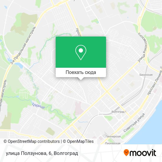 Карта улица Ползунова, 6