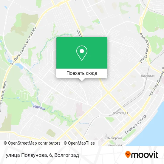 Карта улица Ползунова, 6
