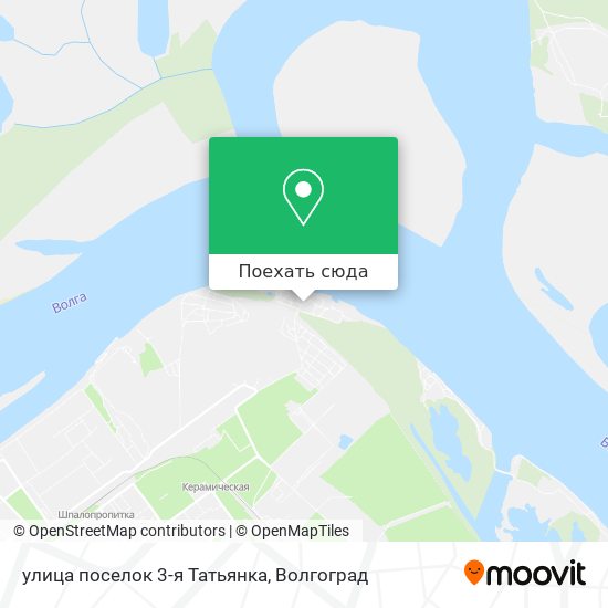 Карта улица поселок 3-я Татьянка