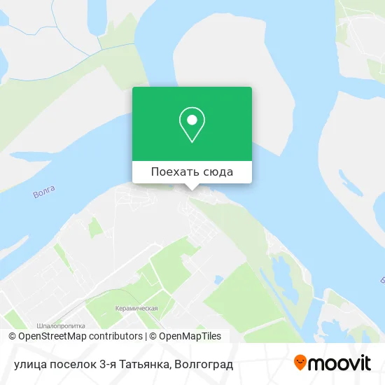 Карта улица поселок 3-я Татьянка