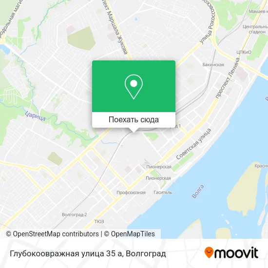 Карта Глубокоовражная улица 35 а