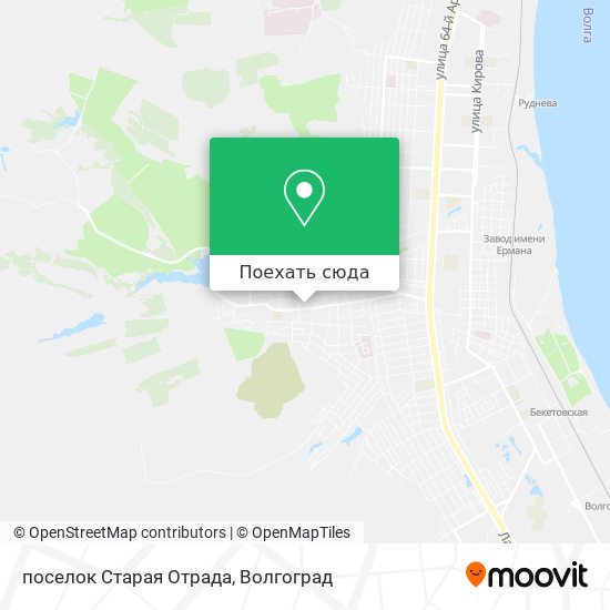 Карта поселок Старая Отрада