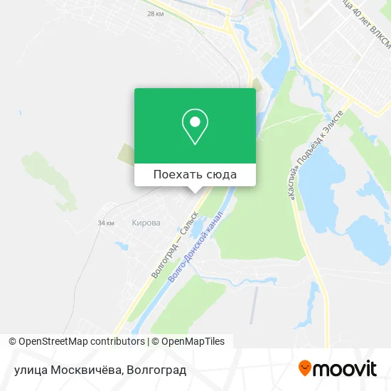 Карта улица Москвичёва