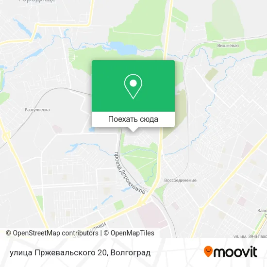 Карта улица Пржевальского 20