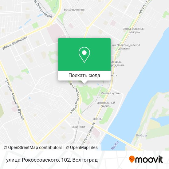Карта улица Рокоссовского, 102