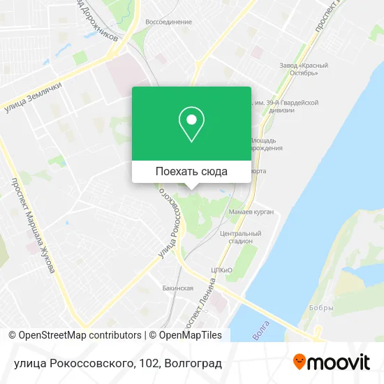 Карта улица Рокоссовского, 102