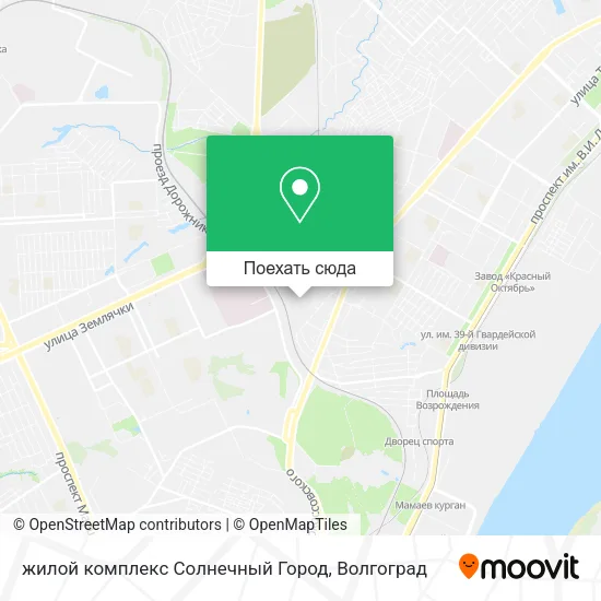 Карта жилой комплекс Солнечный Город