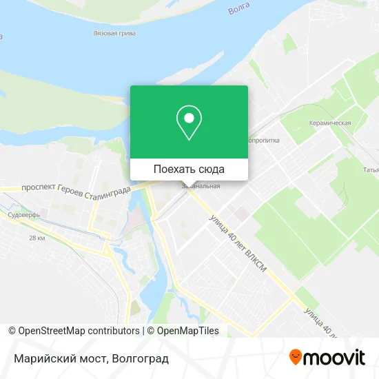 Карта Марийский мост
