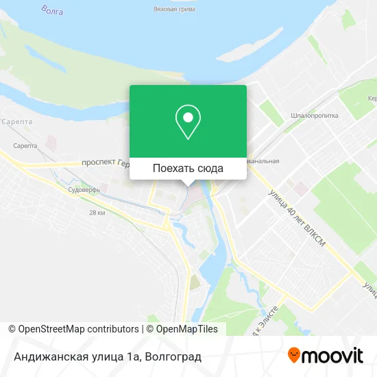 Карта Андижанская улица 1a