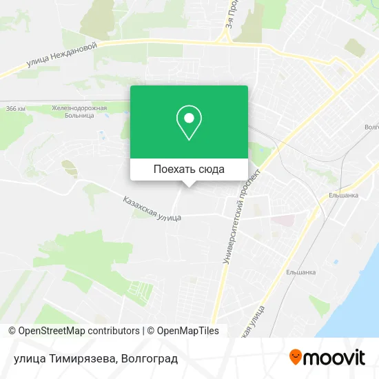Карта улица Тимирязева
