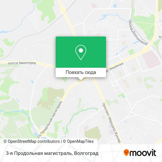 Карта 3-я Продольная магистраль