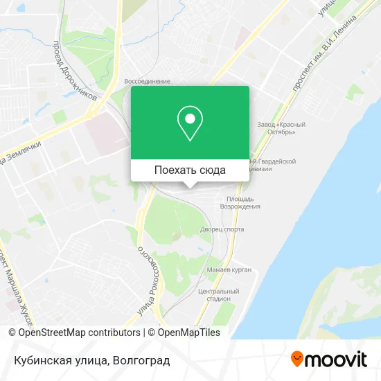 Карта Кубинская улица