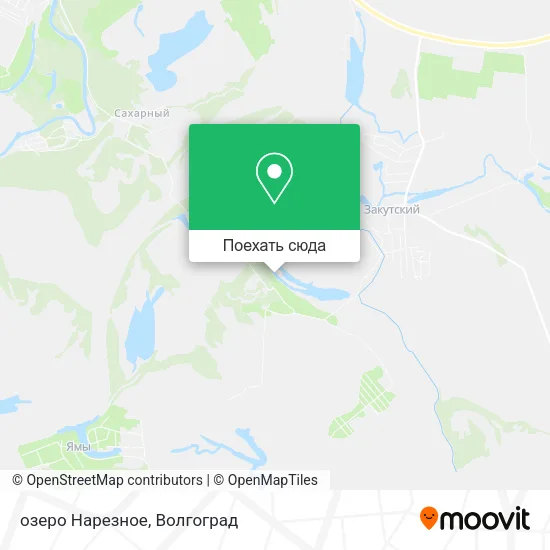 Карта озеро Нарезное
