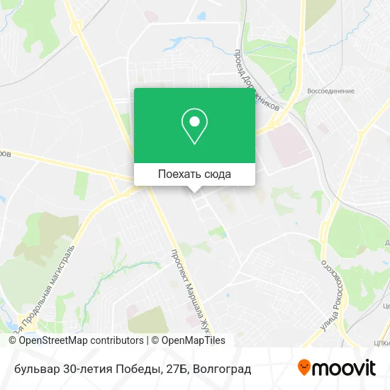 Карта бульвар 30-летия Победы, 27Б