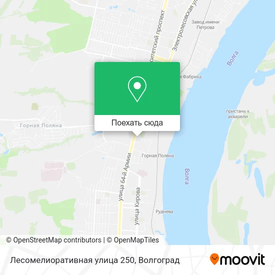 Карта Лесомелиоративная улица 250