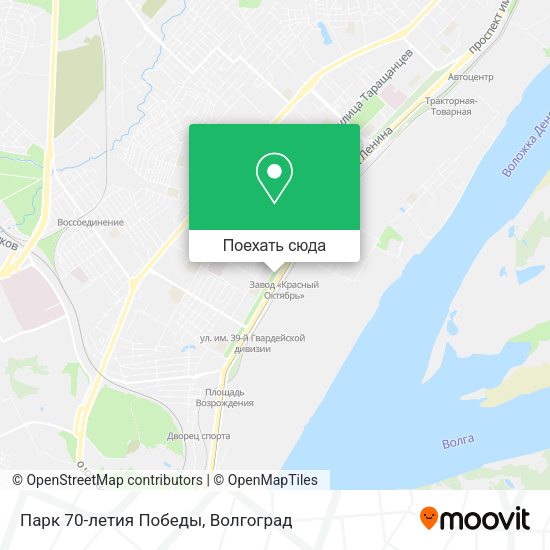 Карта Парк 70-летия Победы
