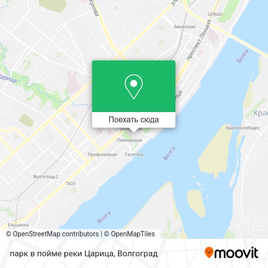 Карта парк в пойме реки Царица
