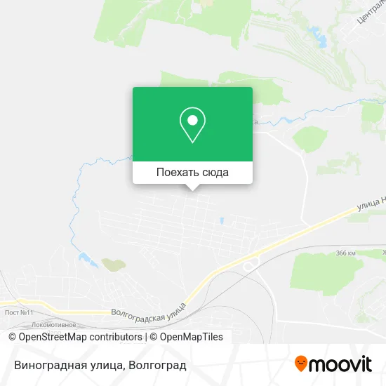 Карта Виноградная улица