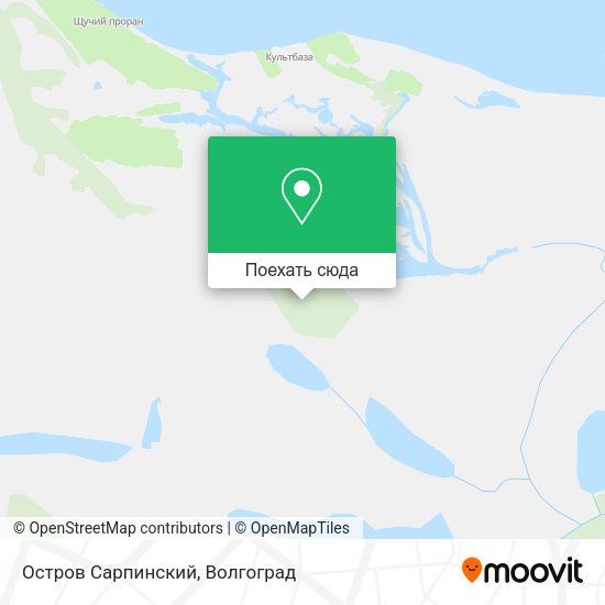 Карта Остров Сарпинский