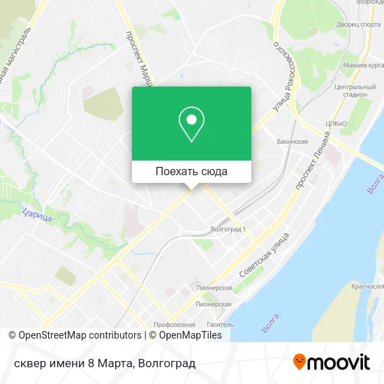 Карта сквер имени 8 Марта