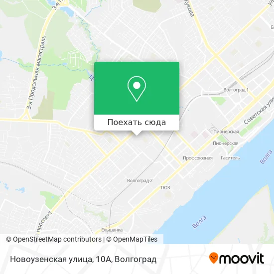 Карта Новоузенская улица, 10А