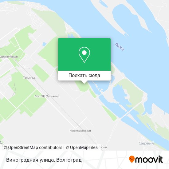 Карта Виноградная улица