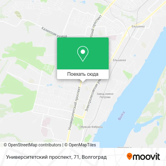 Карта Университетский проспект, 71