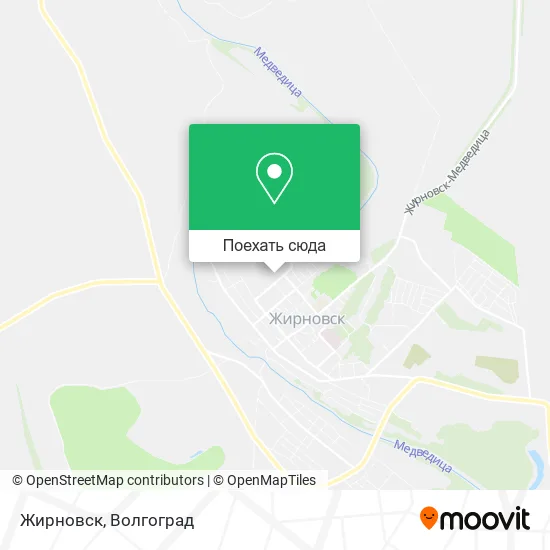 Карта Жирновск