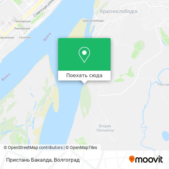 Карта Пристань Бакалда