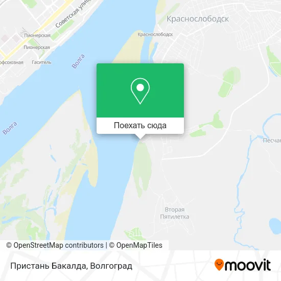 Карта Пристань Бакалда