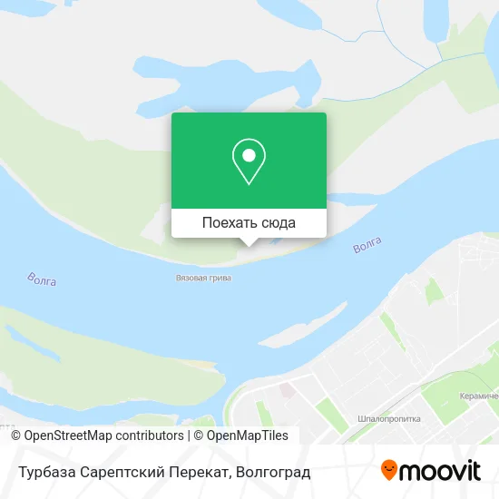 Карта Турбаза Сарептский Перекат